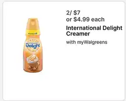 Walgreens International Delight Creamer offer