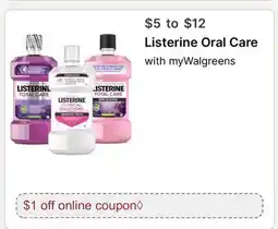 Walgreens Listerine Oral Care offer