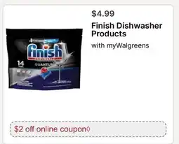 Walgreens Finish Dishwasher Products offer