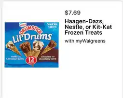 Walgreens Haagen-Dazs, Nestle, or Kit-Kat Frozen Treats offer