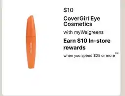 Walgreens CoverGirl Eye Cosmetics offer