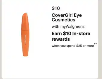 Walgreens CoverGirl Eye Cosmetics offer