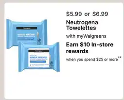 Walgreens Neutrogena Towelettes offer