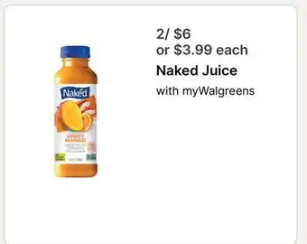 Walgreens Naked Juice offer