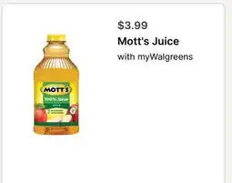 Walgreens Mott's Juice offer