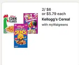 Walgreens Kellogg's Cereal offer