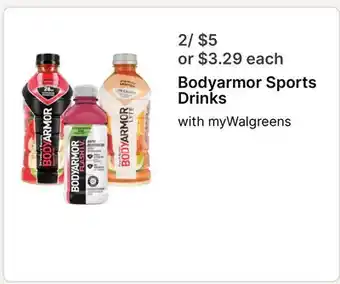 Walgreens Bodyarmor Sports Drinks offer