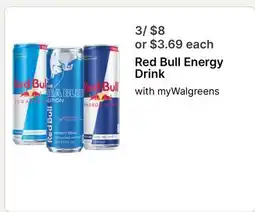 Walgreens Red Bull Energy Drink offer