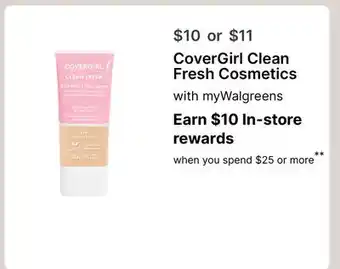 Walgreens CoverGirl Clean Fresh Cosmetics offer