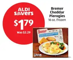 Aldi Bremer Cheddar Pierogies offer