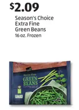 Aldi Season's Choice Extra Fine Green Beans offer