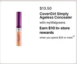 Walgreens CoverGirl Simply Ageless Concealer offer