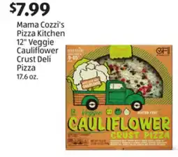 Aldi Mama Cozzi's Pizza Kitchen 12 Veggie Cauliflower Crust Deli Pizza offer