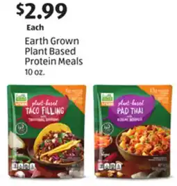 Aldi Earth Grown Plant Based Protein Meals offer