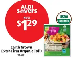 Aldi Earth Grown Extra Firm Organic Tofu offer