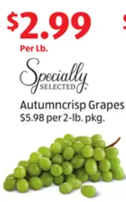 Aldi Autumncrisp Grapes offer