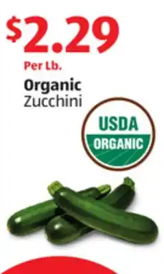 Aldi Organic Zucchini offer