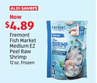 Aldi Fremont Fish Market Medium EZ Peel Raw Shrimp offer