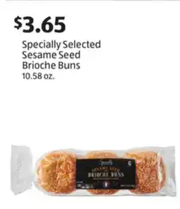 Aldi Specially Selected Sesame Seed Brioche Buns offer