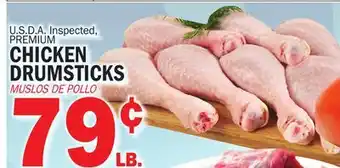 Bravo Supermarkets U.S.D.A. INSPECTED, PREMIUM CHICKEN DRUMSTICKS offer