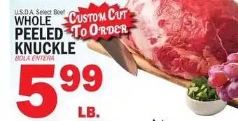 Bravo Supermarkets WHOLE PEELED KNUCKLE offer