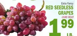 Bravo Supermarkets RED SEEDLESS GRAPES offer