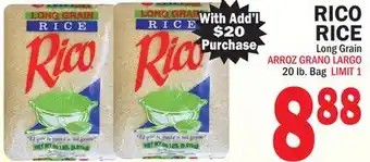 Bravo Supermarkets RICO RICE offer