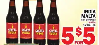 Bravo Supermarkets INDIA MALTA Malt Beverage offer