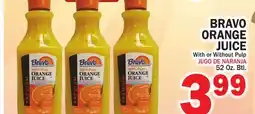 Bravo Supermarkets BRAVO ORANGE JUICE offer