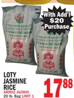 Bravo Supermarkets LOTY JASMINE RICE offer