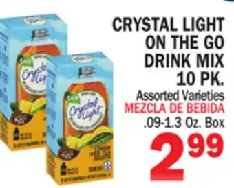 Bravo Supermarkets CRYSTAL LIGHT ON THE GO DRINK MIX 10 PK offer