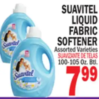 Bravo Supermarkets SUAVITEL LIQUID FABRIC SOFTENER offer