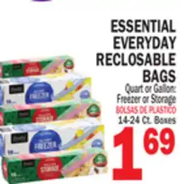 Bravo Supermarkets ESSENTIAL EVERYDAY RECLOSABLE BAGS offer