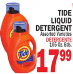 Bravo Supermarkets TIDE LIQUID DETERGENT offer