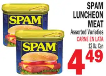 Bravo Supermarkets SPAM LUNCHEON MEAT offer