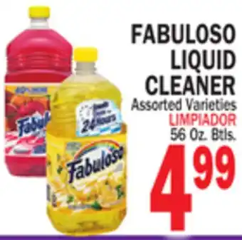 Bravo Supermarkets FABULOSO LIQUID CLEANER offer