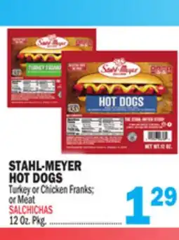 Bravo Supermarkets STAHL-MEYER HOT DOGS offer