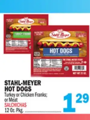 Bravo Supermarkets STAHL-MEYER HOT DOGS offer