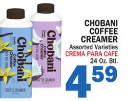 Bravo Supermarkets CHOBANI COFFEE CREAMER offer