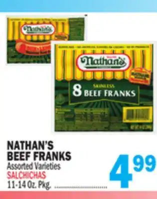 Bravo Supermarkets NATHAN'S BEEF FRANKS offer