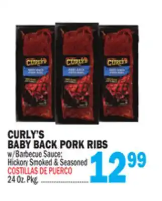 Bravo Supermarkets CURLY'S BABY BACK PORK RIBS offer