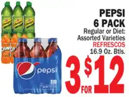 Bravo Supermarkets PEPSI 6 PACK offer