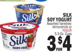 Bravo Supermarkets SILK SOY YOGURT offer