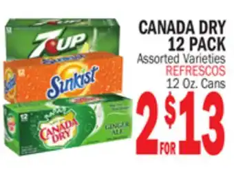 Bravo Supermarkets CANADA DRY 12 PACK offer