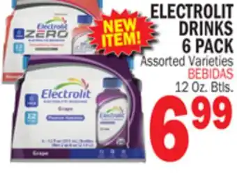 Bravo Supermarkets ELECTROLIT DRINKS 6 PACK offer