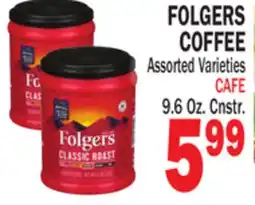 Bravo Supermarkets FOLGERS COFFEE offer