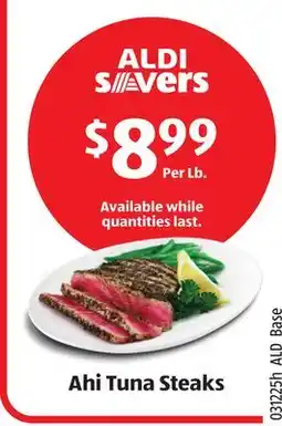 Aldi Ahi Tuna Steaks offer