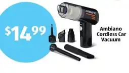 Aldi Ambiano Cordless Car Vacuum offer