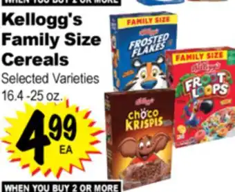 Superior Grocers Kellogg's Family Size Cereals offer