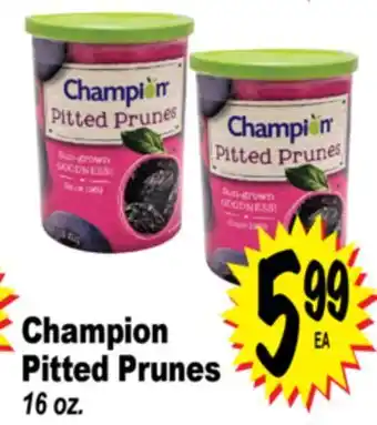 Superior Grocers Champion Pitted Prunes offer